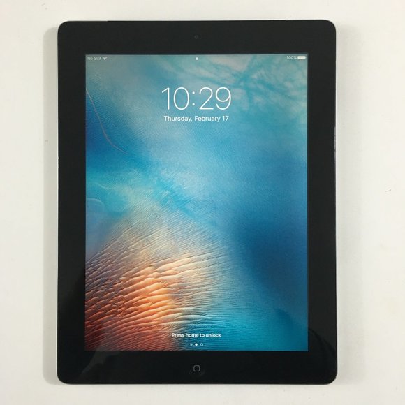 Apple Other - Apple iPad 4 16GB Black Refurbished Wi-Fi Only IOS 10.3.4 No iCloud Lock A1460